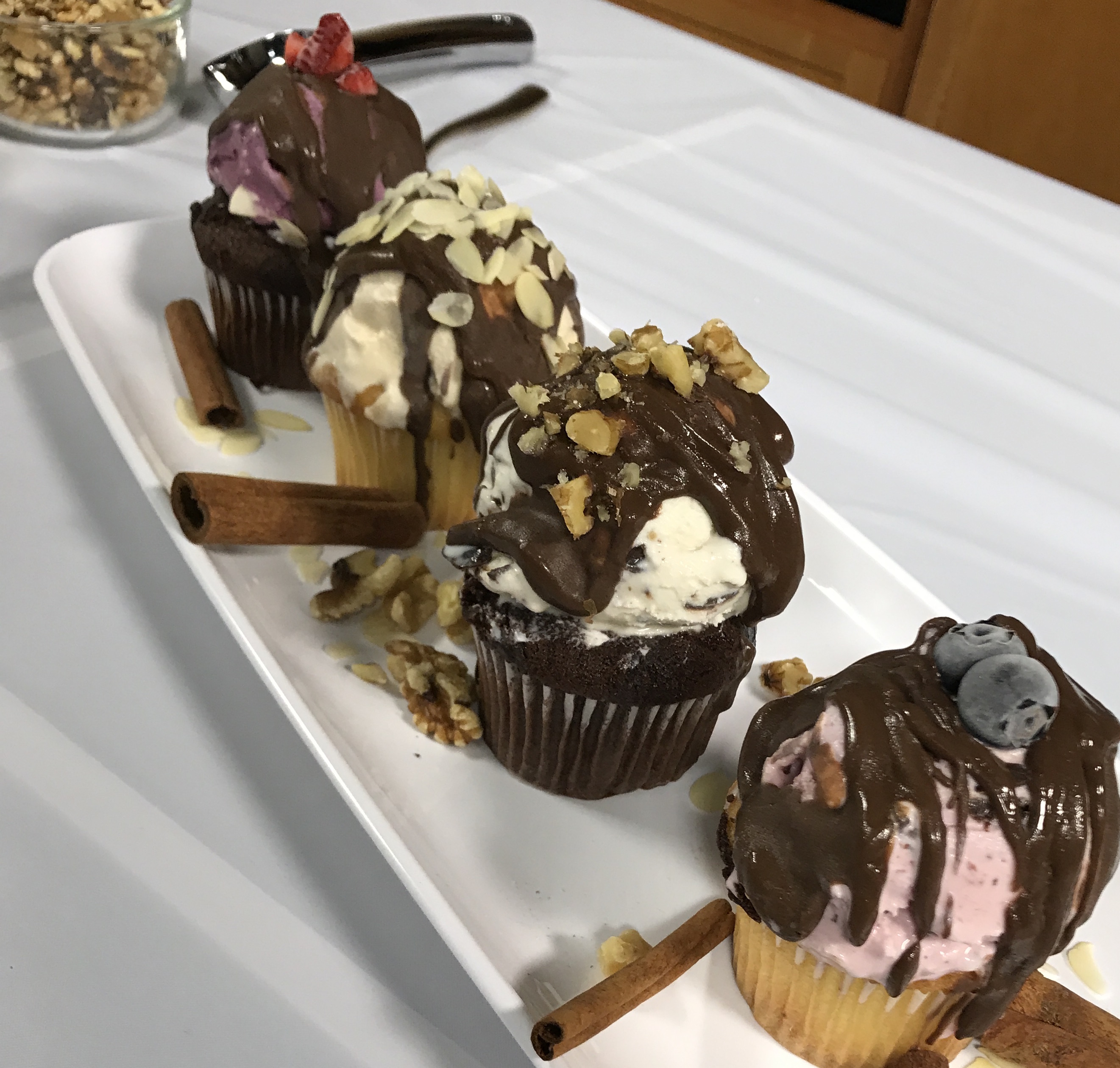 Mother’s Day Treat — Ice Cream Cupcake Sundaes