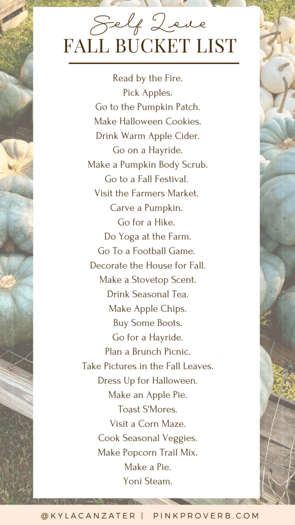 fall bucket list 2021