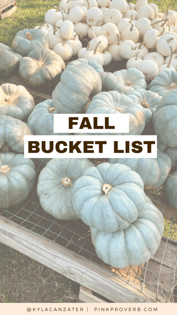 Fall bucket list 2021