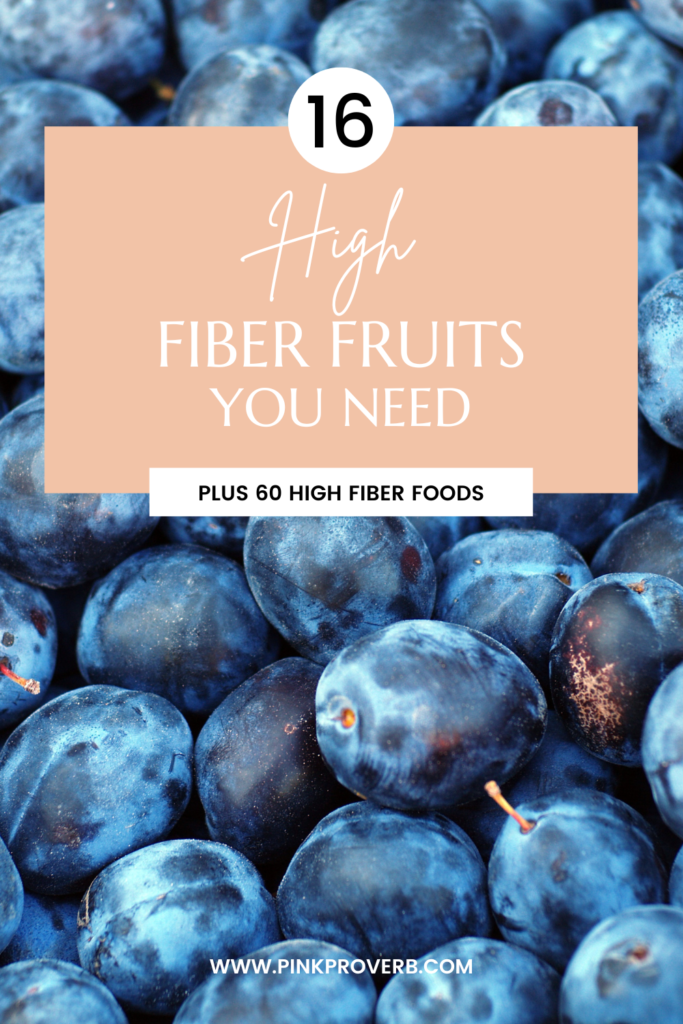 high fiber fruits