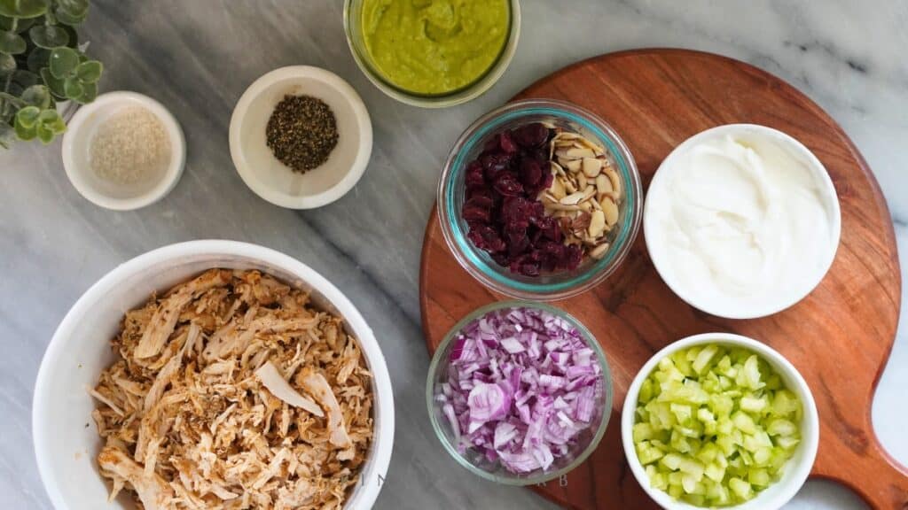 chicken salad ingredients_healthy recipe_pink proverb